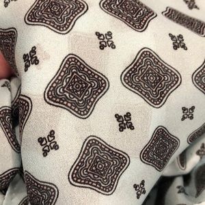 Loft print button down shirt size L